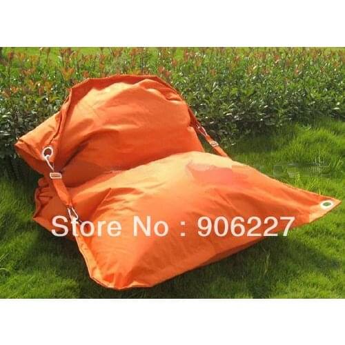 The original !! outdoor buggle up dessert orange bean bag, waterproof strong beanbag chair - free shipping