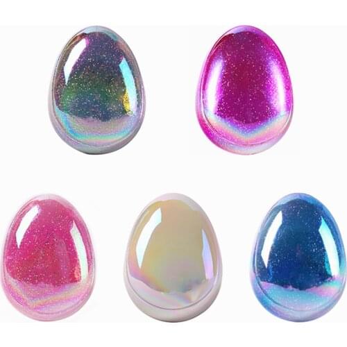 1PC Egg Shape Glitter BlingBling Tangle Hairbrush Anti Static Styling Tools Hair Brushes Detangling Comb Salon Hair Care