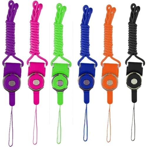 Phone Strap Lanyard Quick Release ID Holder 19" Detachable Necklace Band Keychain for iPhone ID Badge Ring Holder Neck Lanyard