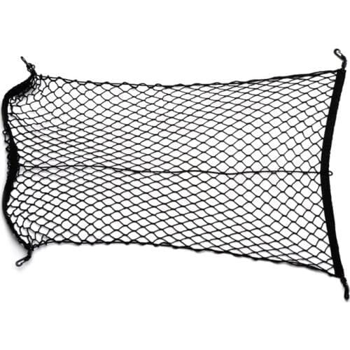 100x70cm Universal Car Trunk Luggage Storage Cargo Organizer Nylon Elastic Mesh Net w/4 Hooks