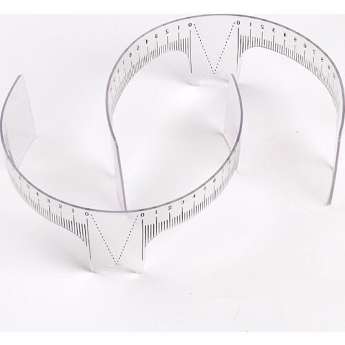 1pc Tattoo Supplies Eyebrow Ruler Microblading Accessories Plastic Reusable Measure Tool Eyebrow Stencils for Permanent Makeup