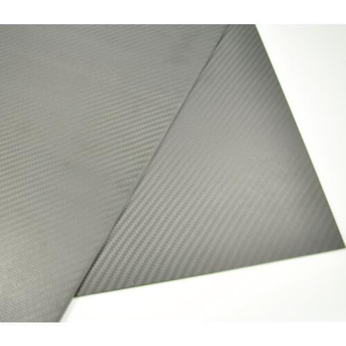 1pcs Matte Surface 3K Plain Weave 100% Carbon Fiber Plate Sheet 100x500x1.6mm