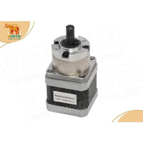 Free ship)5.18:1 Planetary Gearbox Nema 17 Stepper Geared Motor 19.7Kg.cm,1.3A, DIY CNC Robot 3D Printer, 42BYGHW613AG5.18-X
