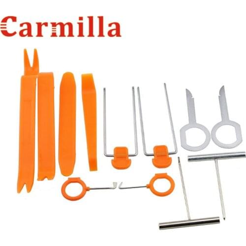 Carmilla 12pcs/set Portable Vehicle Car Auto Panel Audio Refit Trim Removal Tools Set Kit Univesal Car Pry Refitting Tool