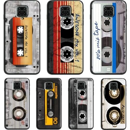 Vintage Cassette tape retro style Funda For Xiaomi Redmi Note 10 Pro Note 9 Pro Note 8 Pro 7 K40 8T 9S 9A 9C 9T Case Cover