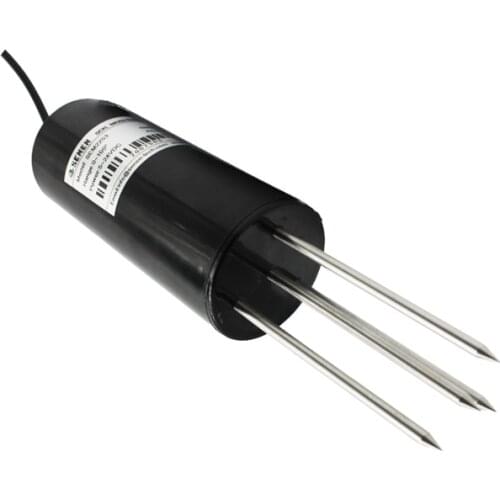 Soil temperature moisture sensor 4-20ma RS485 Output 3 Way Soil Conductivity EC Salinity Sensor Probe