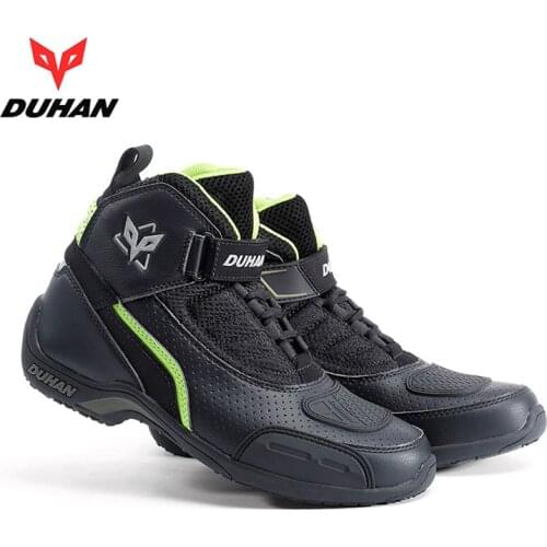 DUHAN Summer Mesh Motorcycle Boots Motorcycle Riding Shoes Motocross Off Road Racing Boots Motorbike Moto Cycling Boots