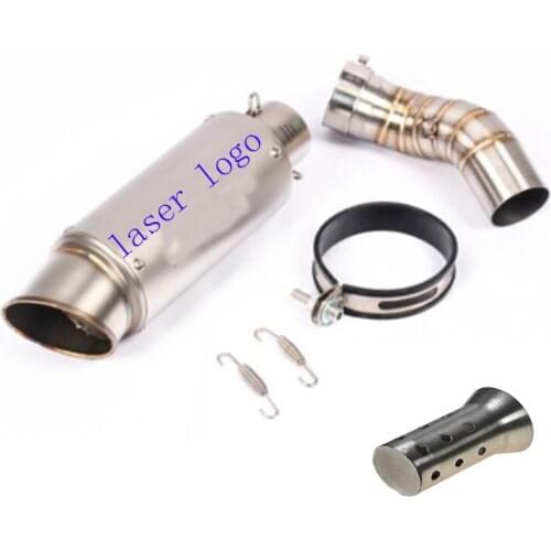 Motorcycle Exhaust Muffler And Middle Link Pipe With DB Killer Escape Moto For Z900 2017 2018 2019 Years