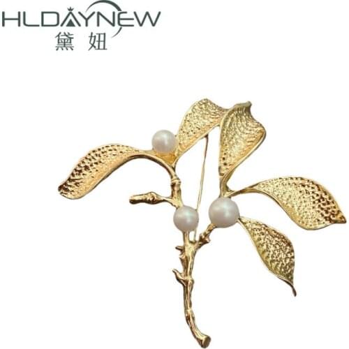 HLDAYNEW Gold Brooches For Clothes