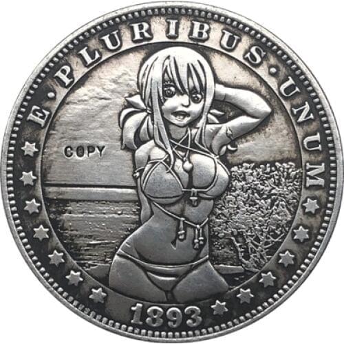 Hobo Nickel 1893-S USA Morgan Dollar COIN COPY Type 112