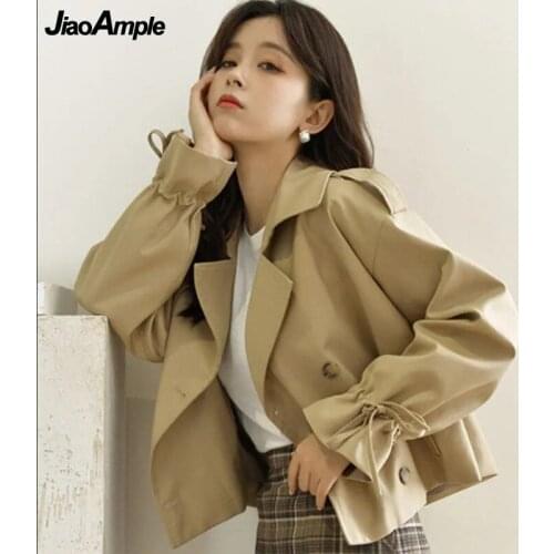 JiaoAmple Women's Short Trench Coats