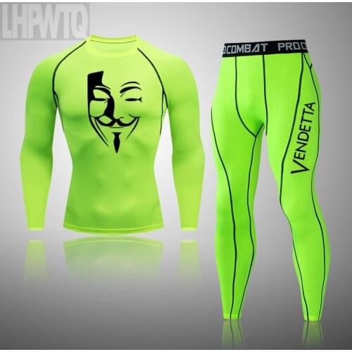 Compression sportswear Thermal underwear Men Fitness jogging suit winter Long johns Thermal underwear 2020 New Mens clothing