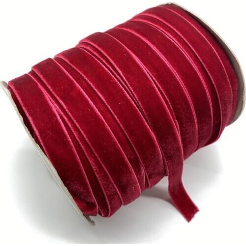 5Yards 6/10/15/20/25mm Velvet Ribbon Wedding Party Decoration Handmade Ribbon Gift Hair Bowknot DIY Christmas Ribbon #S21s04