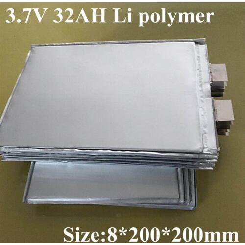 4pcs 3.7v 32Ah Power Battery Li-ion Not Lifepo4 Battery for DIY Electric Vehicle Power Tool 12v De Golf Ebike Pour Panneau Solar