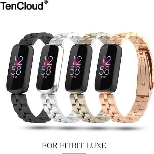 Metal Strap For Fitbit Luxe Watch Band For Fitbit Luxe Stainless Steel Bracelet Loop Smart Watch Accessories Adjustable Belt