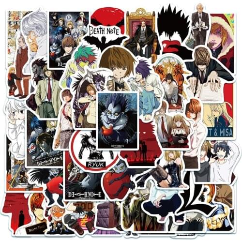 10/30/50 PCS anime death note cartoon graffiti childrens toy laptop mobile phone computer luggage decoration sticker gift