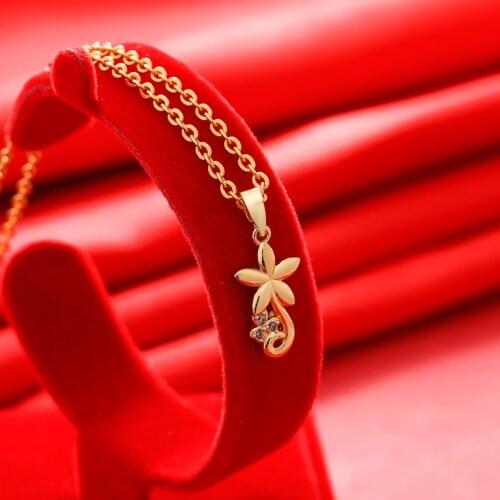 Gligli Small Necklaces For Women/Girl Gold Color Pendant Thin Chain Jewelry Ladies Festival Gift