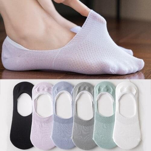 10 pieces = 5 Pairs/lot Invisible Candy Cotton Breathable Socks Women Summer Girls Casual Short Ankle Boat Low Cut Lady Sox
