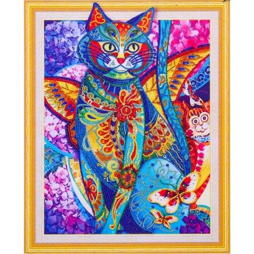 New 5d diamond painting animal cat diamond embroidery cross stitch