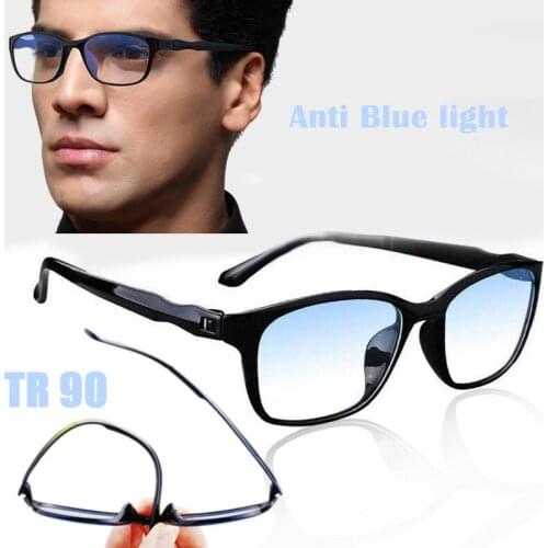 Reading Glasses Men High Quality Anti Blue Light Presbyopic Glasses Flexible Magnifying Eyewear TR90 Full Frame +1.5 2.5 3.5