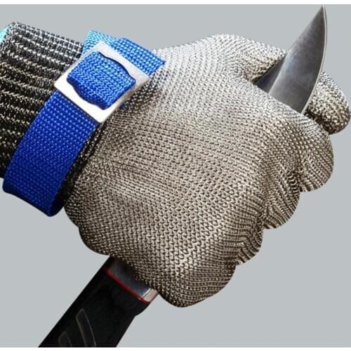 Adult Women Men Gloves Working Cut Proof Stab Resistant Metal Mesh Carpentry Butcher Tailor Operation Glove Anti-cut Level 5