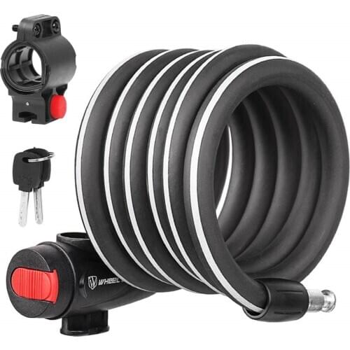 Durable Bike Lock High Security Level Intelligent Resettable Surface Reflective Strip Nti-theft Bicycle Lock With Night Warning