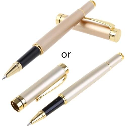 LX0B Luxury Metal Ballpoint Pen Signature Black Ink Gel Pens Stationery Office Supplies Business Gifts