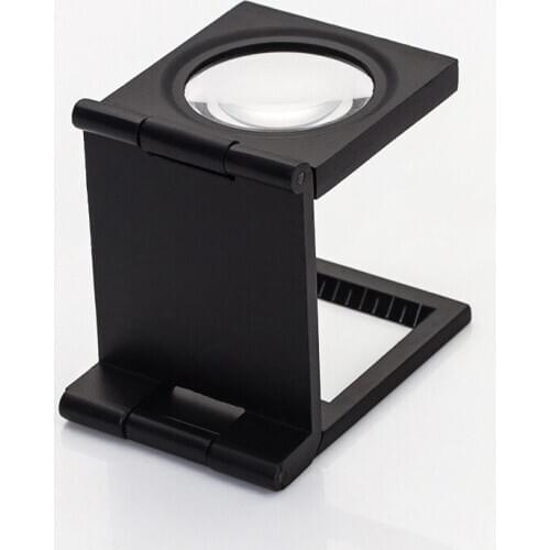 Foldable 12x Magnification Optical Lenses Magnifying GlassScale Magnifier LED Light Printing fabric