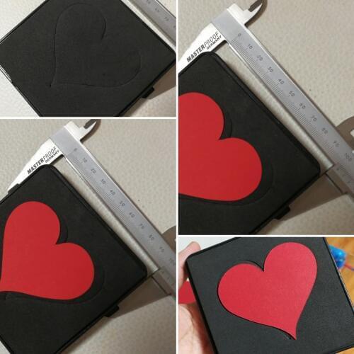 Scrapbooking die heart shape custom dies for fabrics and paper, 15.8mm thick, 100X100MM