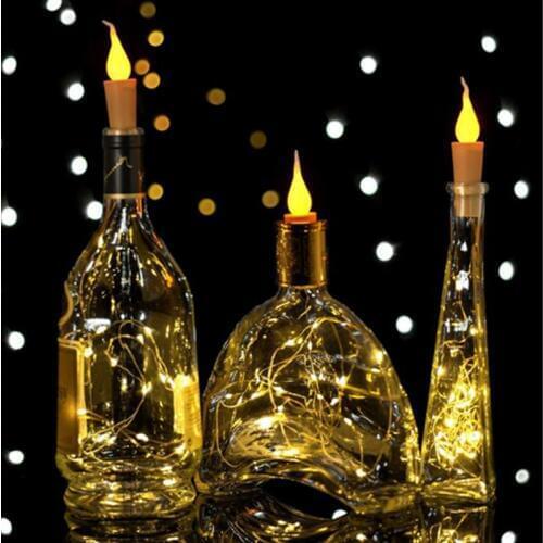 LED Wine Cork Light String Bar Party Light Candle Lights String Decoration Modeling Lamp KTV Decorations LED Glow Flash Party