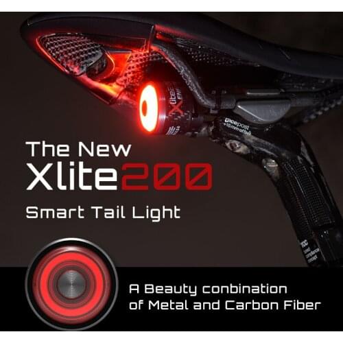 Bike Rear Light Waterproof LED Charging Bicycle Smart Auto Brake Sensing Light Accessories Bike Taillight Light