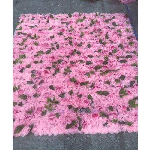 High quality 40x60cm silk rose artificial flowers wedding decoration flower wall romantic for wedding background decoration