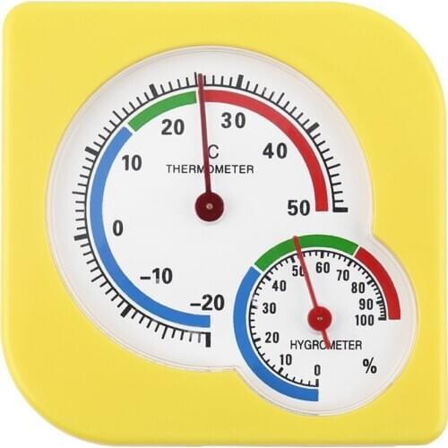 WS-A7 Mechanical Hygrometer Indoor Outdoor Mini Wet Hygrometer Humidity Thermometer Temperature Measuring Tool