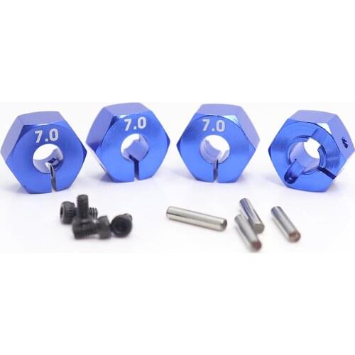 1/10 RC CAR 4PCS Metal 5mm Inside diameter Hubs 6/7/8/9/10 MM Thickness 12MM Wheel Hex Drive Adaptor 1:10 For SCX10 CC01