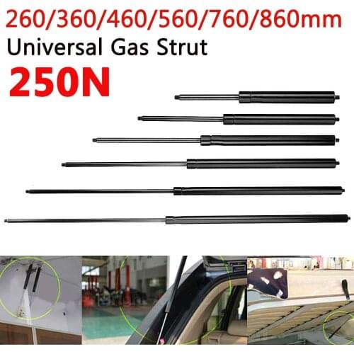 1pcs 250N 260-860mm Car Gas Strut Bars Gas Spring Hood Support Rod Shock Lift for RV Bed Window Bus Caravans