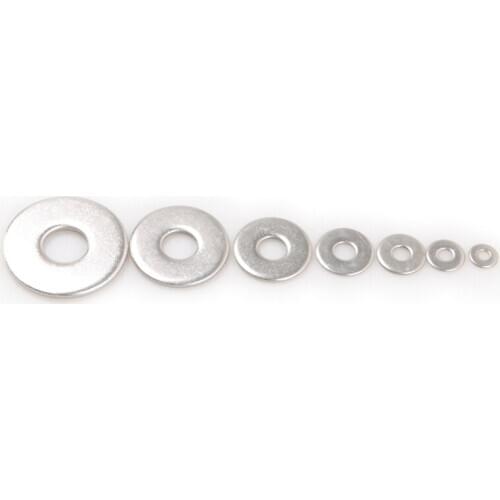 10pcs M3 M4 M5 M8 M10 Spacer A2/70 Stainless Steel Washer Plain Gasket for Screw Bolt Flat Metal Washer