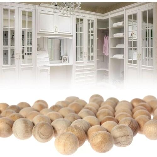 100Pcs Natural Cedar Wood Moth Balls Camphor Repellent Wardrobe Clothes Drawer Dropshipping