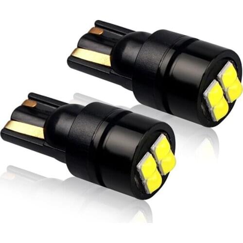 2/4pcs T10 3030 4SMD LED Canbus Car Signal Light W5W 194 168 LED Bulbs Car Interior Lamp Wedge Clearance 12V Lights White 6000K