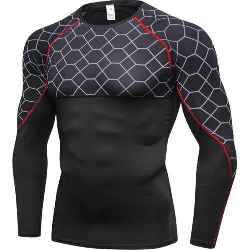 2021 Summer Fitness Long Sleeve T Shirt Men Sportswear Compression Shirt Quick Dry Bodybuilding Tights Clothes Gyms T-shirts Men
