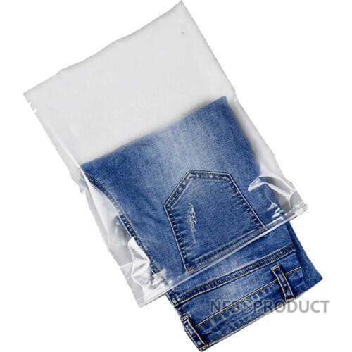 5 PACK Reusable Storage Bag For Clothes Transparent Translucent Underbed Wardrobe Collection CPE Ziper Carry Bags For Travel