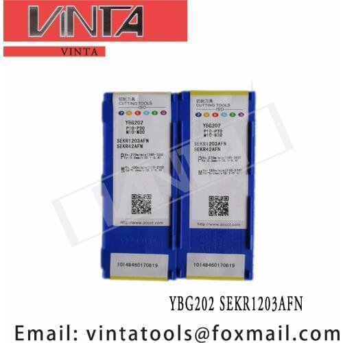 Free shipping high quality YBG202 SEKR1203AFN cnc carbide milling inserts