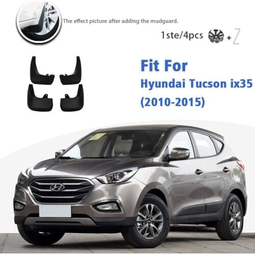 Mudflaps For Hyundai Tucson ix35 2010-2015 Front Rear 4pcs Mudguards car Accessories Auto styline Mud Flap Splash Guards