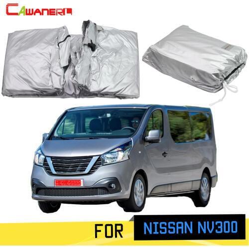 Cawanerl Car Cover MPV Sun Rain Snow Scratch Protection Cover With Password Lock For Nissan NV300 SWB 2015 2016 2017 2018 2019