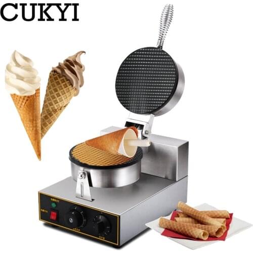 CUKYI Electric Non-stick Single Head ice cream waffle cone baker//waffle maker Ice Cream Cone Maker / waffle machine 220V/110V
