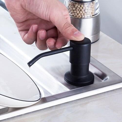 300ml Kitchen Soap Dispenser Bathroom Accessories Manually Press Sink Detergent Shampoo Liquid Hand Wash Soap Bottle Pumps#38
