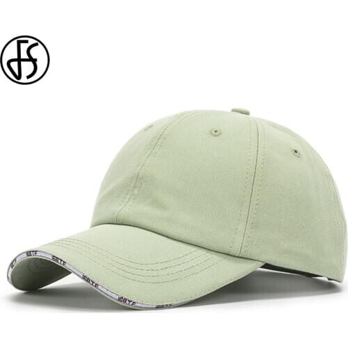 FS Green Purple Baseball Caps Curved Dome Cotton Twill Outdoor Sport Sun Visor Hat For Men Women Streetwear Hip Hop Snapback Cap