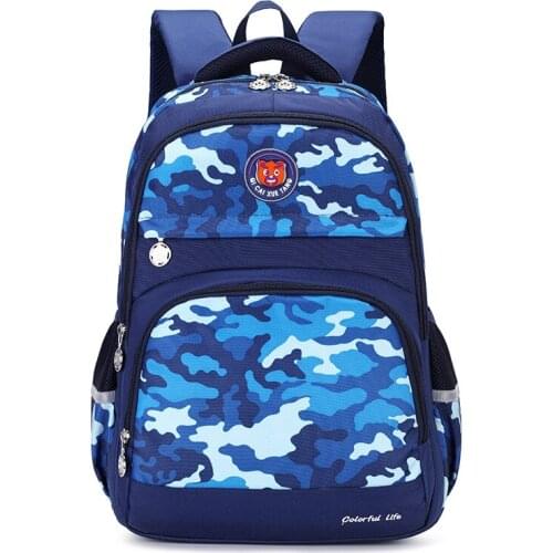 Camouflage Waterproof School Bags For Girls Boys Orthopedic Children Backpack Kids Book Bag Mochila Escolar Schoolbag