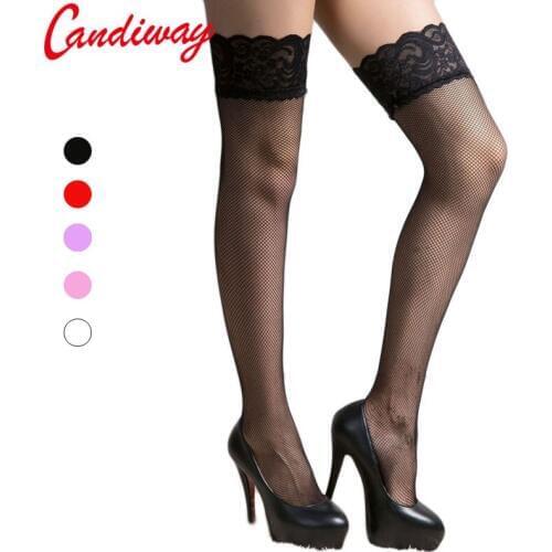 Thigh Highs tights Lingerie fishnet stocking sexy Lace top suspender sheer intimates erotic Bodysuit pantyhose games