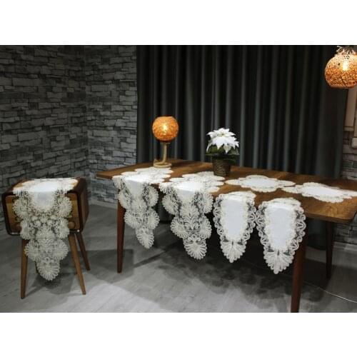 Land Of dowry Palm 7 Piece Silvery Lounge Set Cream