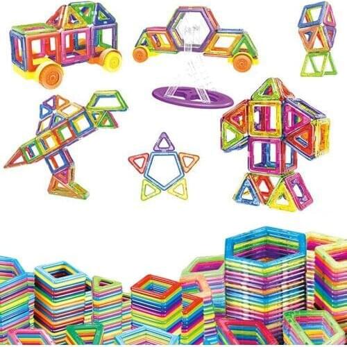 184pcs Mini Magnetic Construction Toys Model Building Blocks Plastic Magnetic Designer Bricks Educational Toys for Children